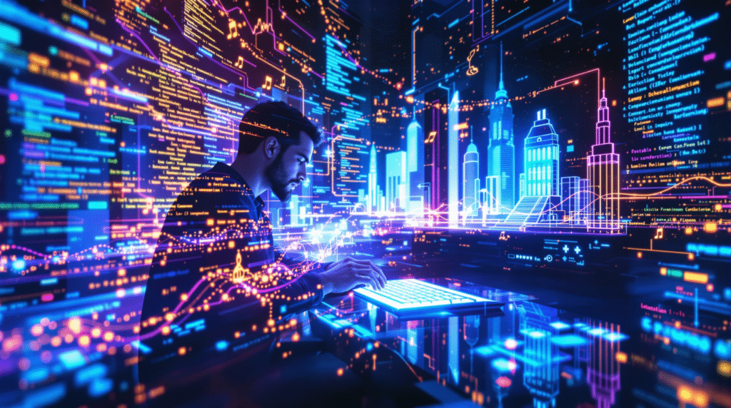 Symphony of Code: AI that helps create beautiful and functional applications.